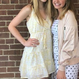 Yellow Floral Princess Polly Dress